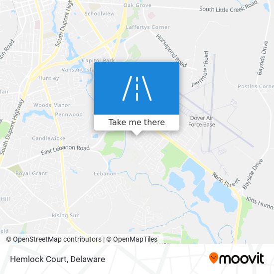 Mapa de Hemlock Court