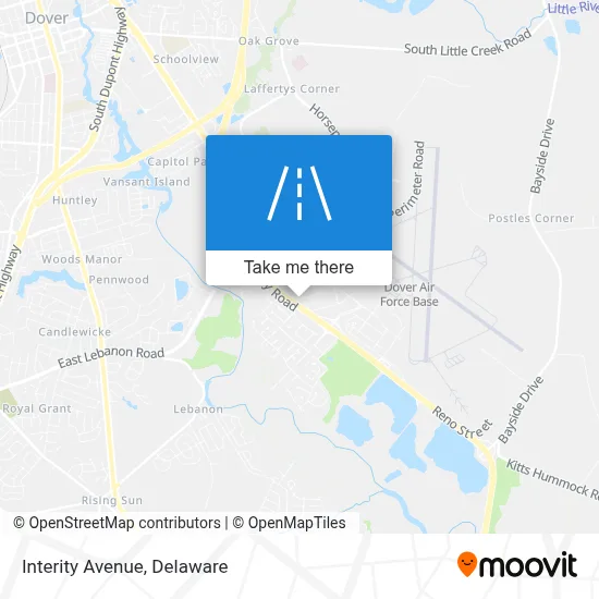 Interity Avenue map