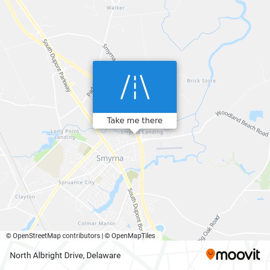 North Albright Drive map