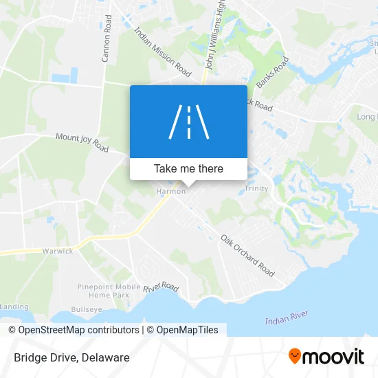 Bridge Drive map
