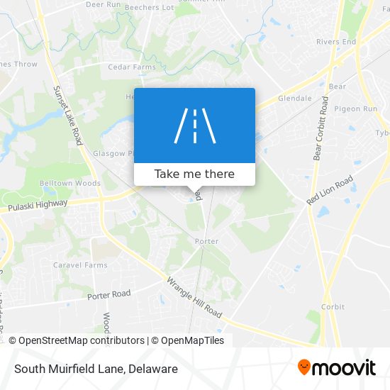 Mapa de South Muirfield Lane