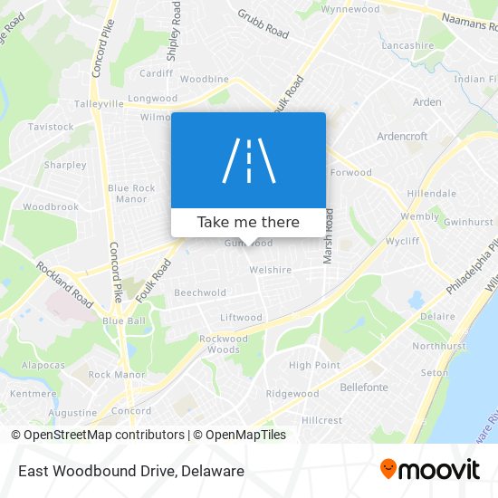 East Woodbound Drive map