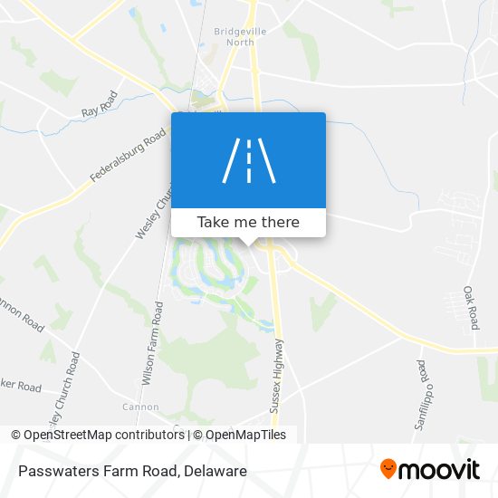 Passwaters Farm Road map