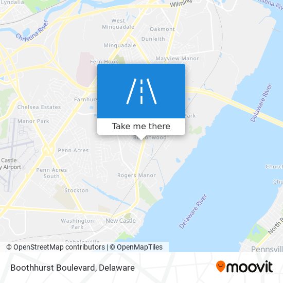 Boothhurst Boulevard map