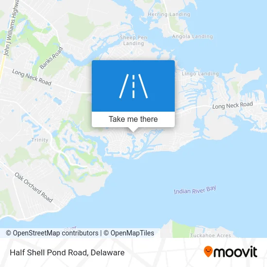 Half Shell Pond Road map