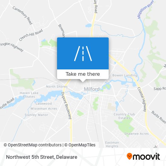 Northwest 5th Street map