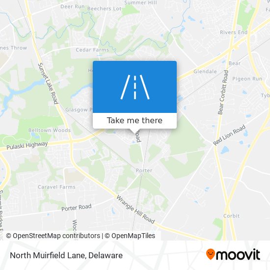 North Muirfield Lane map