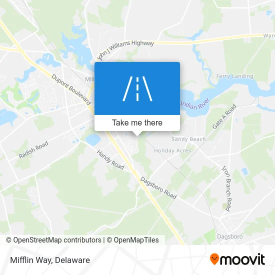 Mifflin Way map