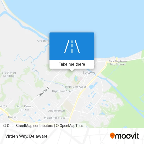 Virden Way map