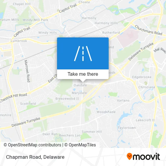Chapman Road map