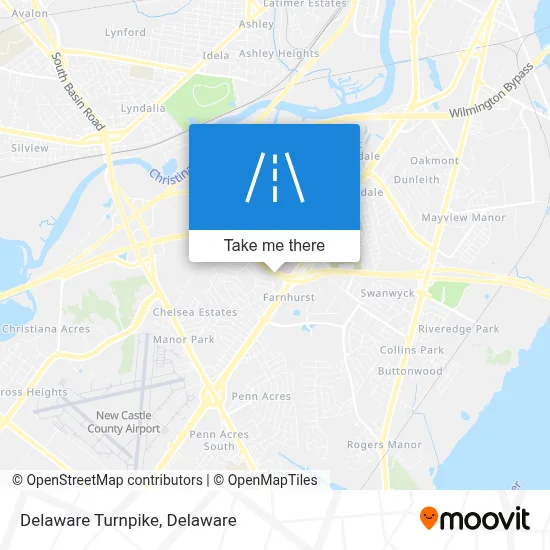 Delaware Turnpike map