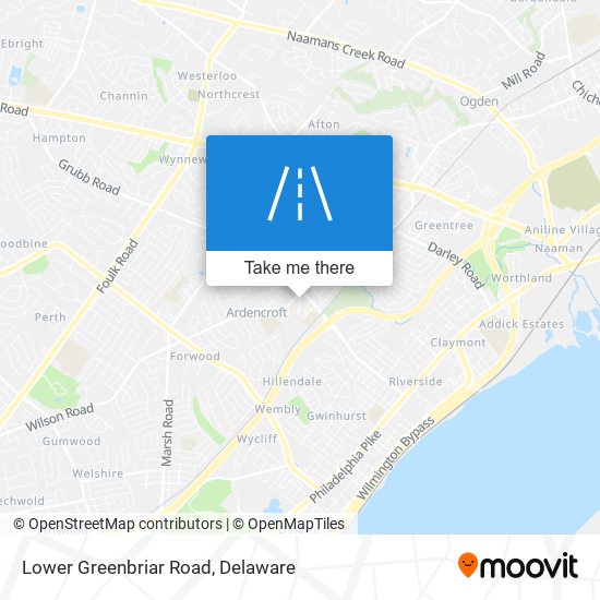 Mapa de Lower Greenbriar Road