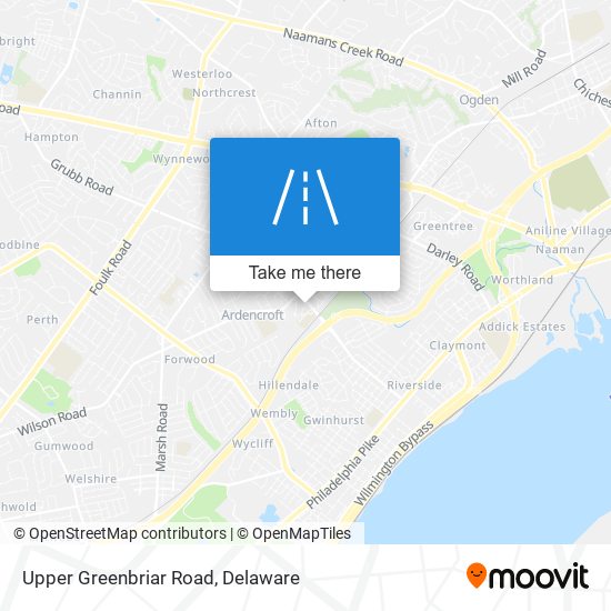 Mapa de Upper Greenbriar Road