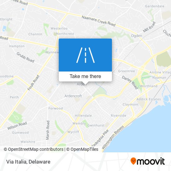 Mapa de Via Italia