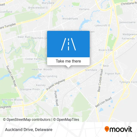 Auckland Drive map