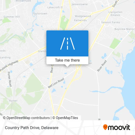 Country Path Drive map