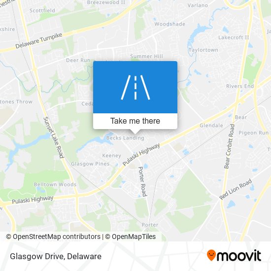 Glasgow Drive map