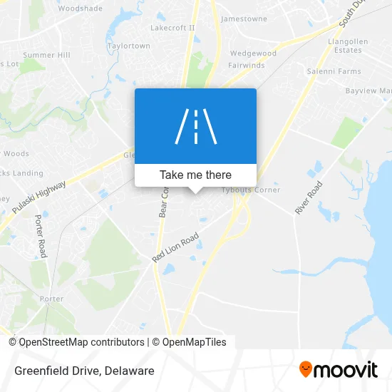 Greenfield Drive map