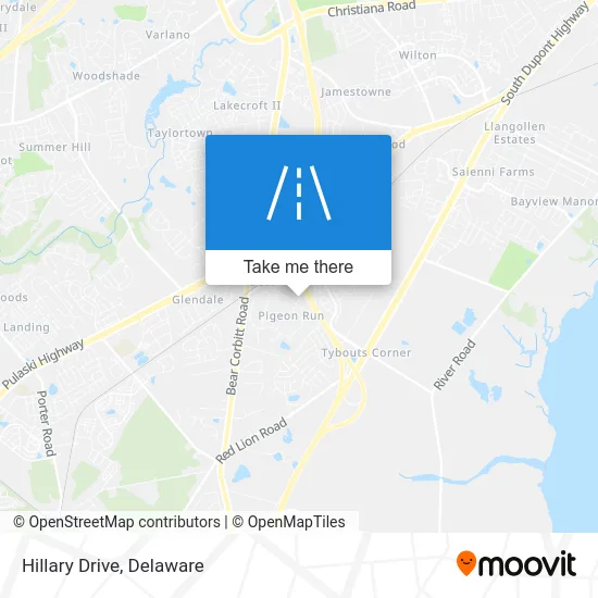 Hillary Drive map