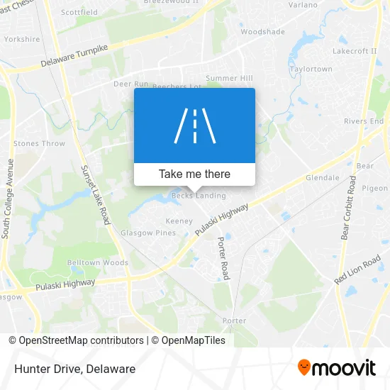 Mapa de Hunter Drive