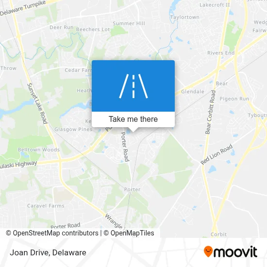 Joan Drive map