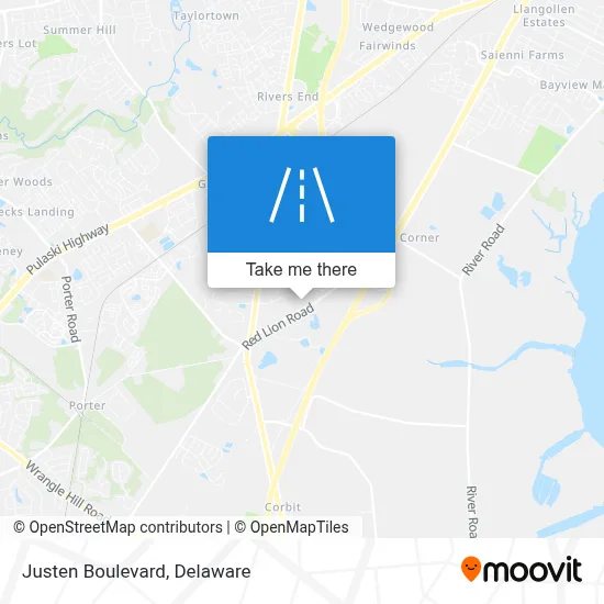 Justen Boulevard map