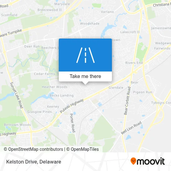Kelston Drive map