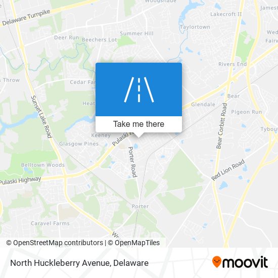 Mapa de North Huckleberry Avenue