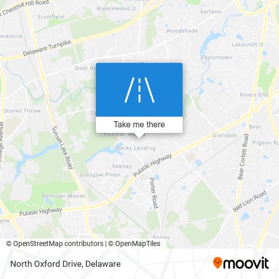 North Oxford Drive map