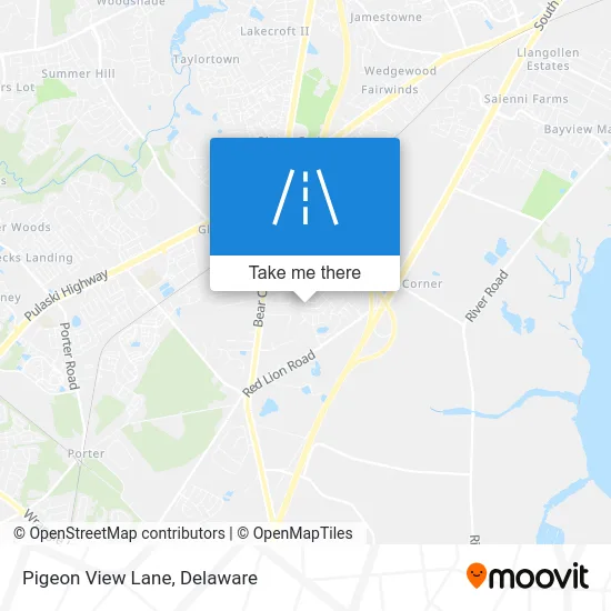 Pigeon View Lane map