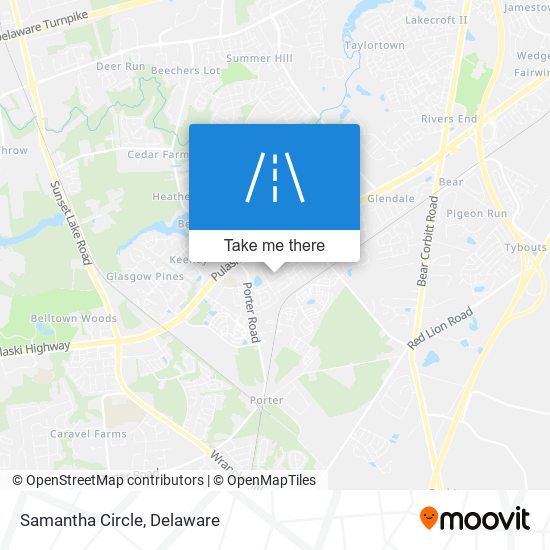 Mapa de Samantha Circle