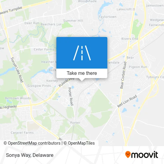 Sonya Way map
