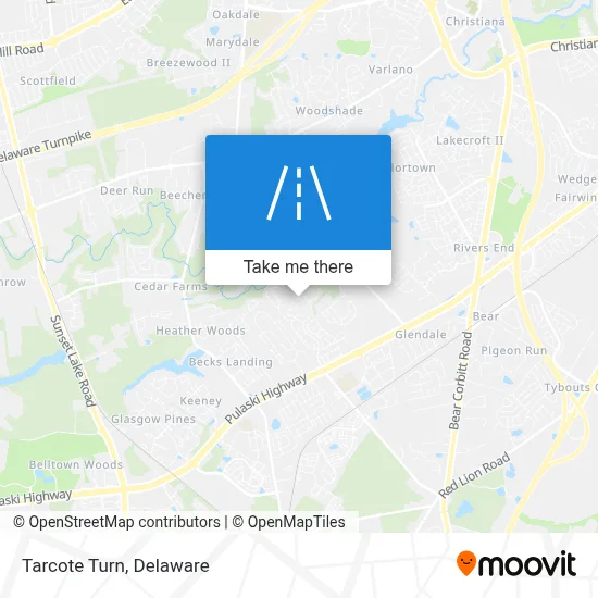 Tarcote Turn map