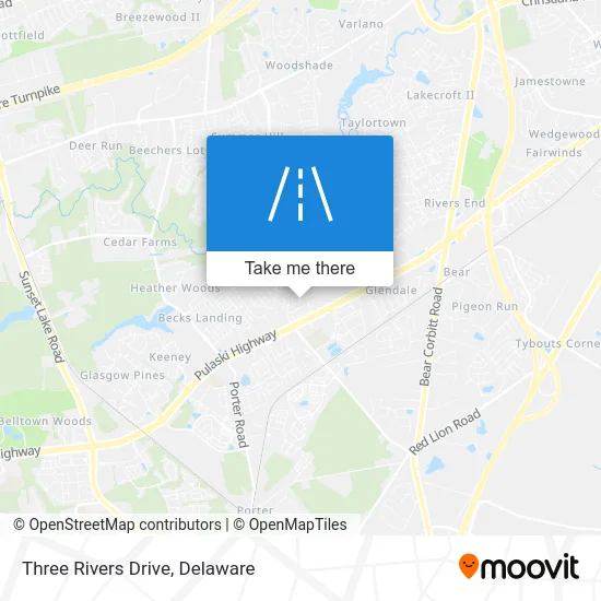 Three Rivers Drive map