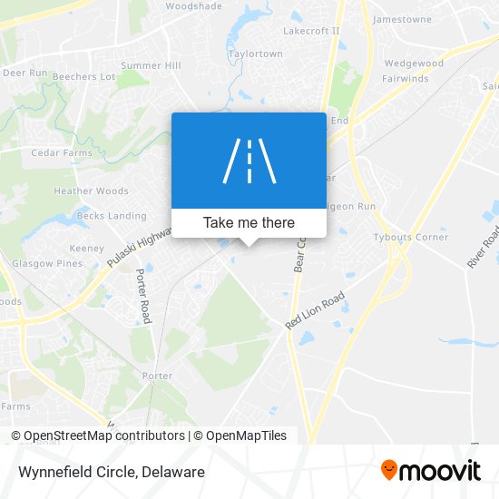 Mapa de Wynnefield Circle