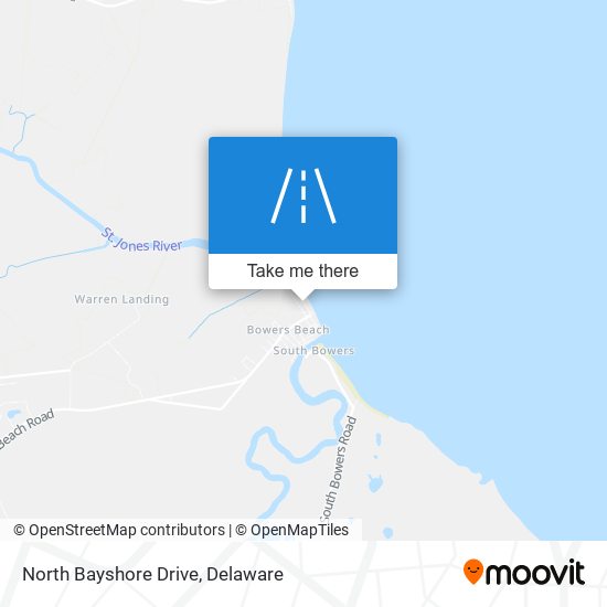 Mapa de North Bayshore Drive