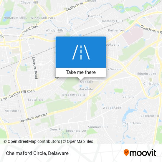 Mapa de Chelmsford Circle
