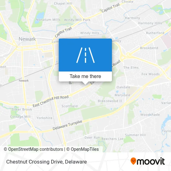 Chestnut Crossing Drive map