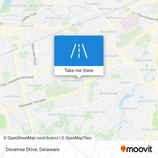 Dovetree Drive map