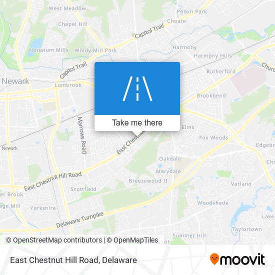 East Chestnut Hill Road map