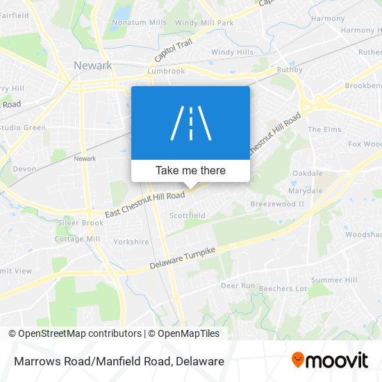 Mapa de Marrows Road/Manfield Road
