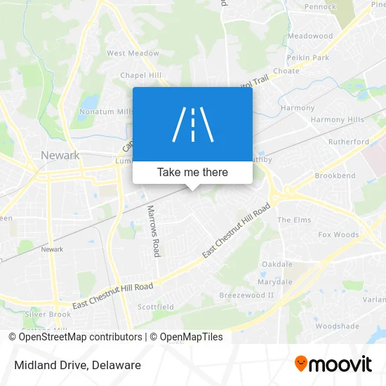 Midland Drive map