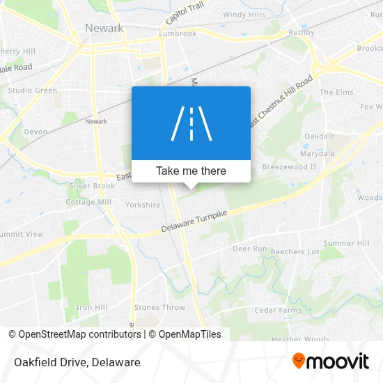 Oakfield Drive map