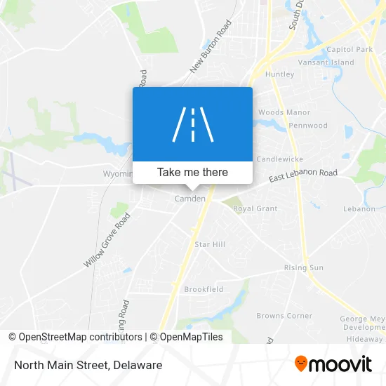 North Main Street map