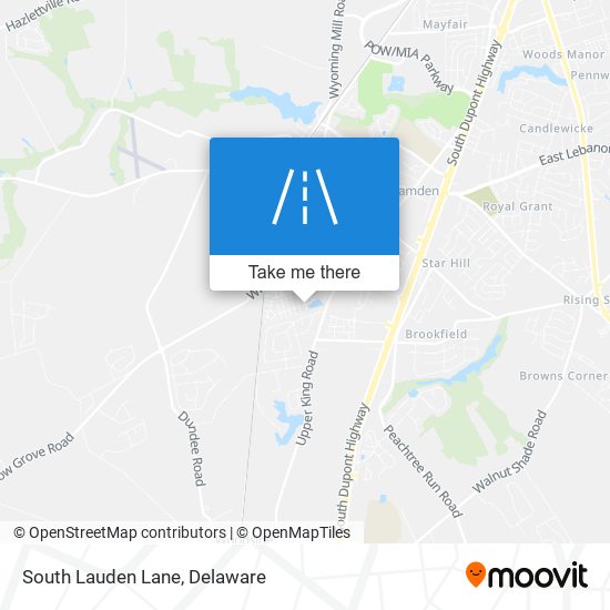 South Lauden Lane map