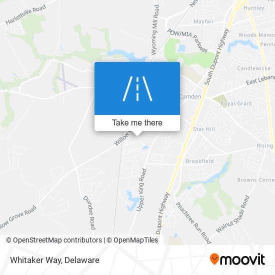 Mapa de Whitaker Way