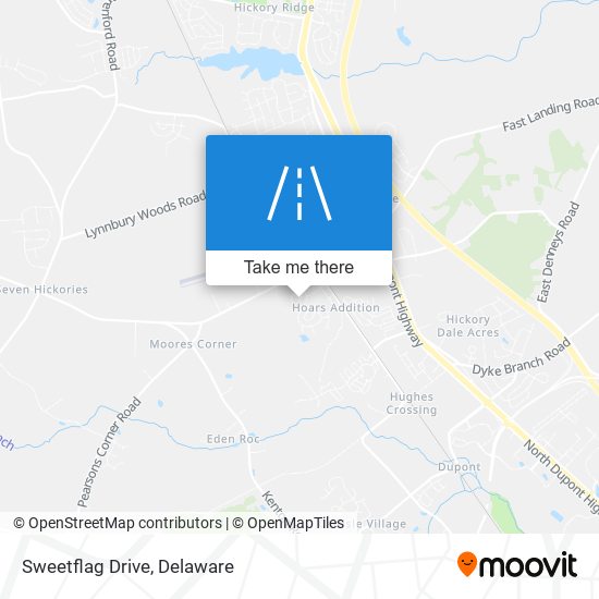 Sweetflag Drive map