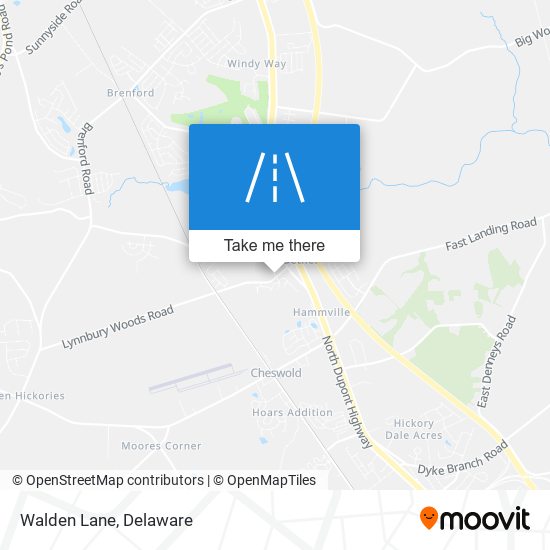 Walden Lane map