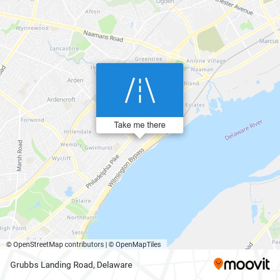 Mapa de Grubbs Landing Road
