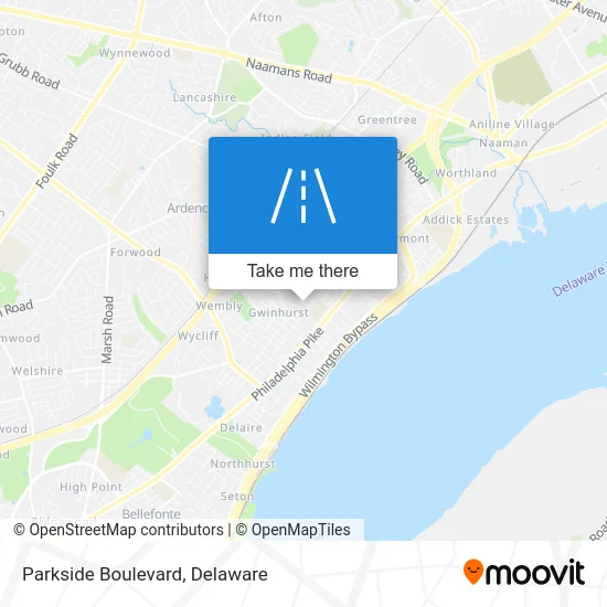 Parkside Boulevard map